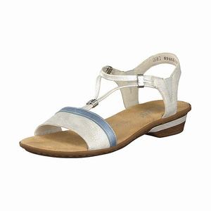 Rieker 634G3-80 Sandalen Damen Weiß | 142356-KCH