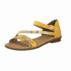 Rieker 64260-90 Sandalen Damen Gelb | 241875-KVA