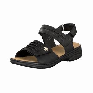 Rieker 64560-01 Sandalen Damen Schwarz | 697452-PGN