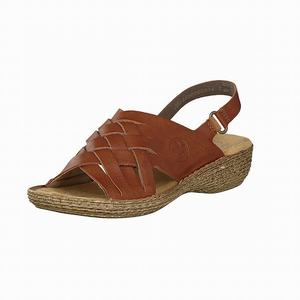 Rieker 65810-24 Sandalen Damen Braun | 307596-FGO