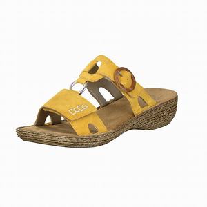 Rieker 658N4-68 Mules Damen Gelb | 301697-DGX