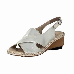 Rieker 66170-90 Sandalen Damen Silber | 870432-MWE