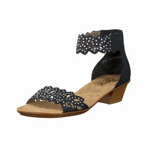 Rieker 68396-15 Sandalen Damen Blau | 605312-PTX