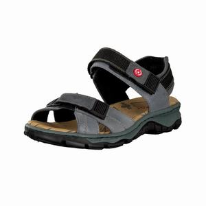 Rieker 68851-12 Sandalen Damen Blau | 749250-QIT