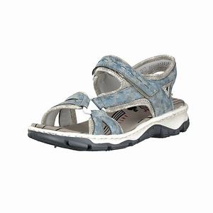 Rieker 68879-12 Sandalen Damen Blau | 641390-YUG