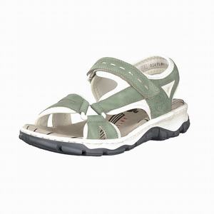 Rieker 68879-52 Sandalen Damen Grün | 402957-CJW