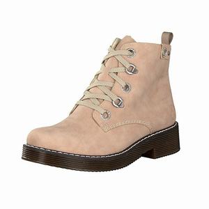 Rieker 70011-31 Schnürstiefel Damen Rosa | 873241-IRB