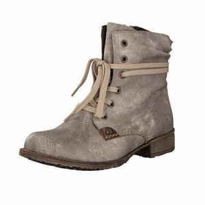 Rieker 70829-42 Schnürstiefel Damen Grau | 105734-FTY