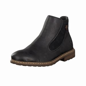 Rieker 71071-00 Chelsea Boots Damen Schwarz | 972165-ZQA