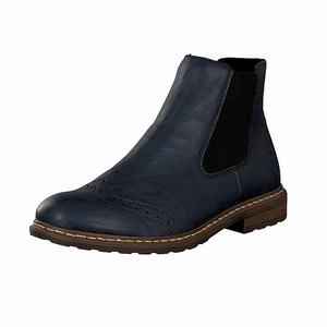 Rieker 71072-14 Chelsea Boots Damen Blau | 930152-FLG