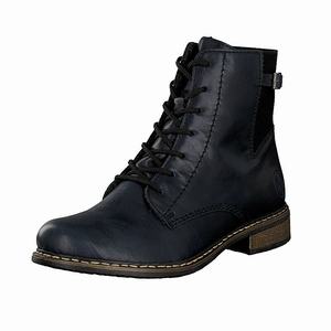 Rieker 71210-14 Schnürstiefel Damen Blau | 615743-IUW