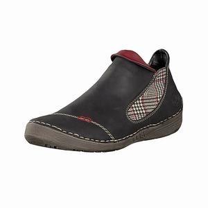 Rieker 72582-00 Chelsea Boots Damen Schwarz | 892704-AZH