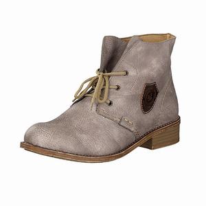 Rieker 72741-42 Schnürstiefel Damen Grau | 815734-IHR