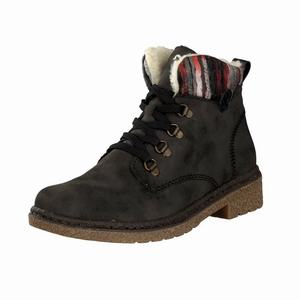 Rieker 73222-45 Schnürstiefel Damen Grau | 310467-XVG