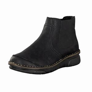 Rieker 73380-00 Chelsea Boots Damen Schwarz | 605143-KRL