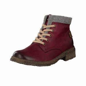 Rieker 74214-35 Schnürstiefel Damen Rot | 385061-HSY