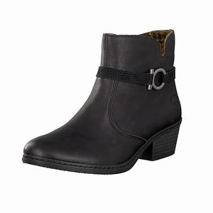 Rieker 75563-00 Ankle Boots Damen Schwarz | 591720-YRB