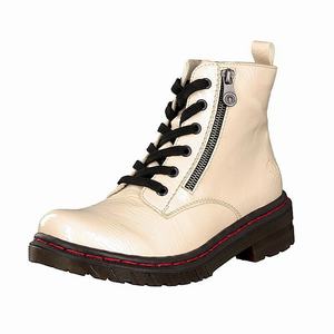 Rieker 76221-60 Schnürstiefel Damen Beige | 853942-NOI