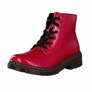 Rieker 76240-35 Schnürstiefel Damen Rot | 792018-DKU