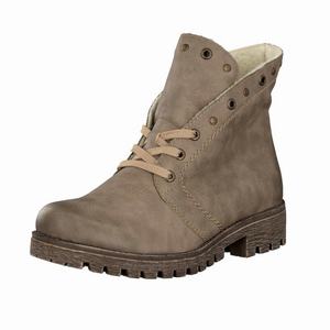 Rieker 785B9-64 Schnürstiefel Damen Beige | 817350-XOG