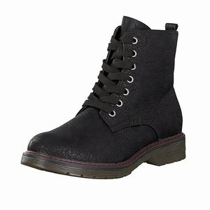 Rieker 90414-00 Schnürstiefel Damen Schwarz | 840726-NFV