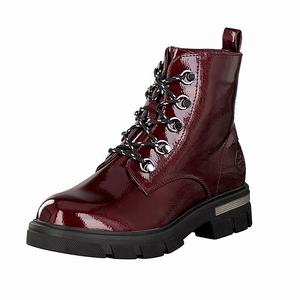 Rieker 92610-35 Schnürstiefel Damen Rot | 467193-MAD