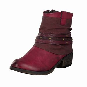 Rieker 93182-35 Ankle Boots Damen Rot | 398512-BFD