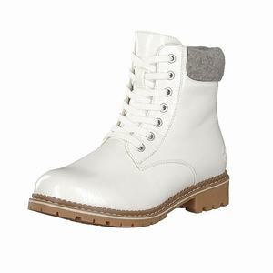 Rieker 95124-80 Schnürstiefel Damen Weiß | 407219-UDK