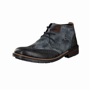 Rieker B1343-14 Schnürstiefel Herren Blau | 978245-ZMF