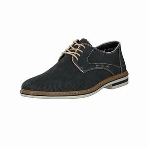 Rieker B1435-14 Schnürschuhe Herren Blau | 796402-JUP