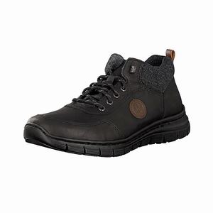 Rieker B5610-01 Schnürstiefel Herren Schwarz | 764329-NWC