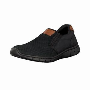 Rieker B8763-00 Slip On Herren Schwarz | 152076-FOT