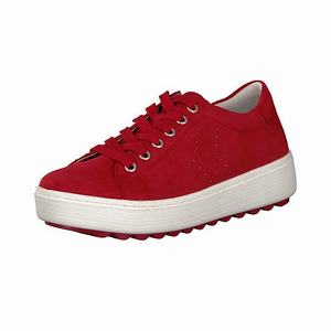 Rieker D1004-33 Turnschuhe Damen Rot | 406253-OKT