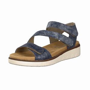 Rieker D2050-14 Sandalen Damen Blau | 957126-DHV