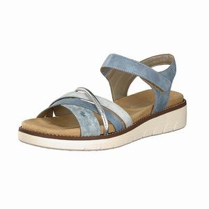 Rieker D2058-12 Sandalen Damen Blau | 847532-BDH