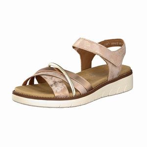 Rieker D2058-31 Sandalen Damen Rosa | 758231-GOJ