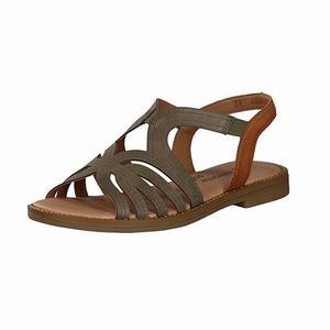 Rieker D3659-54 Sandalen Damen Grün | 504176-OQX