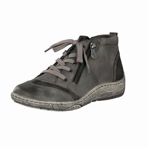 Rieker D3870-02 Schnürstiefel Damen Grau | 317609-DNF