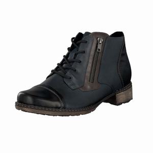 Rieker D4378-14 Schnürstiefel Damen Blau | 618493-WDO