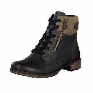 Rieker D4379-14 Schnürstiefel Damen Blau | 490325-GZM