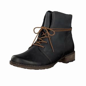 Rieker D4388-14 Schnürstiefel Damen Blau | 680492-HSJ