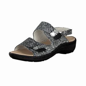 Rieker D7638-02 Sandalen Damen Schwarz | 947351-SQP