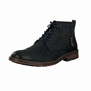 Rieker F5512-14 Schnürstiefel Herren Blau | 349687-DKL