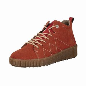 Rieker M6442-38 Schnürstiefel Damen Rot | 041635-IJG