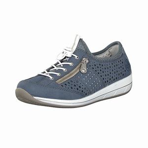 Rieker N1165-14 Turnschuhe Damen Blau | 152943-DYX