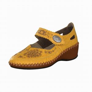 Rieker N1686-68 Slip On Damen Gelb | 165038-ILW