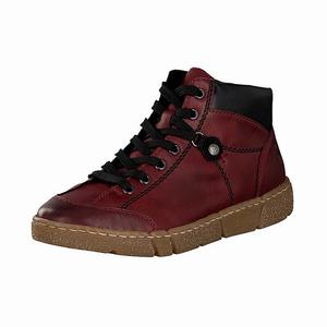 Rieker N1731-36 Schnürstiefel Damen Rot | 549830-QMC