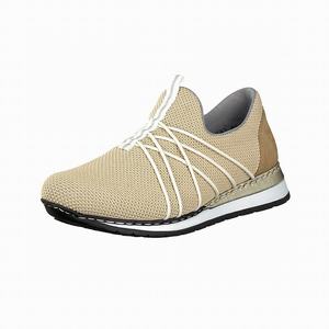 Rieker N3078-62 Turnschuhe Damen Beige | 540389-LTQ