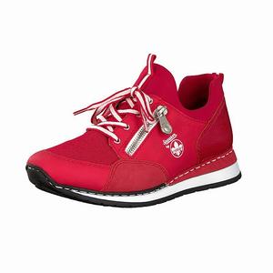 Rieker N3081-33 Turnschuhe Damen Rot | 190258-EPZ