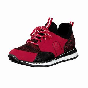 Rieker N3083-33 Turnschuhe Damen Rot | 210835-VCG